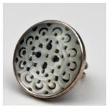 Ster Sil Designer Ring, Size 8, 16.73g