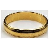 14K Gold Ladies Wedding Ring, Size 7, 0.869g