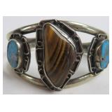 Ster Silver Native American Wire Bracelet, 30.593g