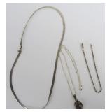 Ster Necklaces (2), Bracelet, 16 & 20 in, 19.427g