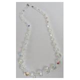 Vintage Clear Crystal Necklace