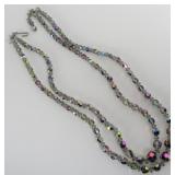 Vintage Aurora Borealis 2 Strand Necklace