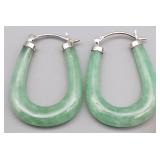 Jadeite Stone Earrings