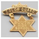 Vintage South High School Gold Filled Pin