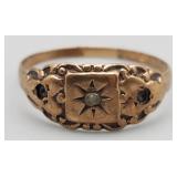 10K Gold Toe Ring, Size 4, 1.031g