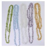 Semi-Precious Chip Bead Necklaces (5)