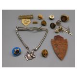 Tiepins, Tiebar, Arrowhead, Earrings