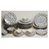 Royal Worcester Blue Floral China Set (49)