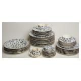 Royal Worcester Blue Floral China Set (50)