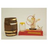 Trick Dog Coin Bank, Wood Barrel Bank (2)