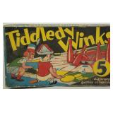 RARE 1935 Milton Bradley Tiddledy Winks Game
