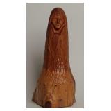 Carved Cedar Nat.American Sculpture by John Sivils
