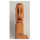 Carved Cedar Tiki Sculpture