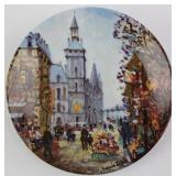 "Le Marche Aux Fleurs Et La Conciergerie" Plate