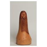 Carved Cedar Indian Sculpture