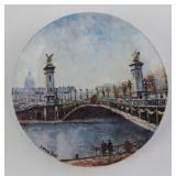 Louis Dali "Le Pont  Alexandre III" Plate