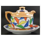 Hand Painted Nippon Teapot & Undertray