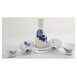 Hand Painted Kiku Masamune Sake Set (5)