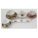 4 Cup & Saucer Sets, Trinket Tray (9)