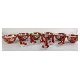 Vintage Tatung Porcelain Soup Bowls & Spoons (12)