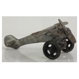 Antique Cast Iron Fighter Airplane Toy