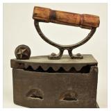 Antique Cast Iron Coal Sad Clothes Pressing Iron