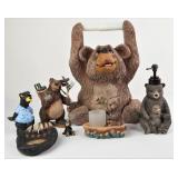 Decorative Bear Figurines & Bathroom Decor