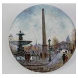 "La Place De La Concorde" Collectors Plate