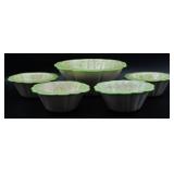 Vintage Handpainted Stoneware Bowls (5)