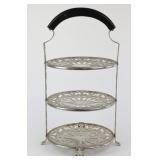 Manning Quality Bowman Cake Tea Stand Art Nouveau