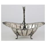 Sterling Silver Handled Basket Decor - 212.6g