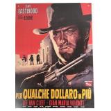 1965 Clint Eastwood Metal Spanish Movie Poster