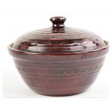 Vintage Marcrest Stoneware Covered Casserole