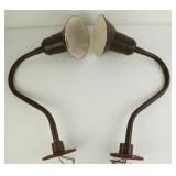 Vintage Baselite Industrial Gooseneck Sign Lights