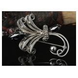 Sterling Silver Sorrento Brooch, 7.06g