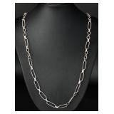 Sterling Silver Flower Pendant Necklace, 13.35g