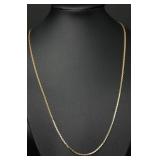 14k Gold Wheat Chain Necklace, 5.035g, 18"