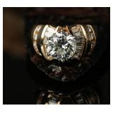 14k Gold & Diamond Ring, 6.865g, Size 5