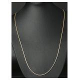 14k Gold Snake Chain Necklace, 6.34g, 20"