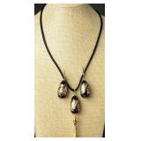 Decorative Bead Necklace w/ Earrings
