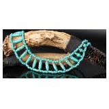 Native American 2 Strand Turquoise Necklace, 15"