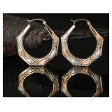 14k Gold Earrings, 1.467g