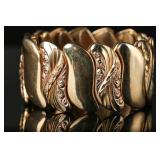Vintage Gold Toned Expandable Bracelet