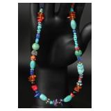 Semi Precious Stone Necklace, 17"