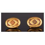 14k Gold Antique Gold Cufflinks, 5.03g