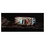 Sterling Silver Stone Navajo Ring,7.87g Size7.5