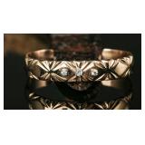 Wilson Begay 14k & Diamond Bracelet, 39.002g