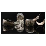 Sterling Silver Earrings, 2 Pair, 9.52g