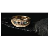 14k Gold Gemstone Ring, 4.683g, Size 6.5