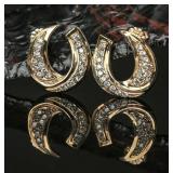 14k Gold & Diamond Earrings, 4.027g